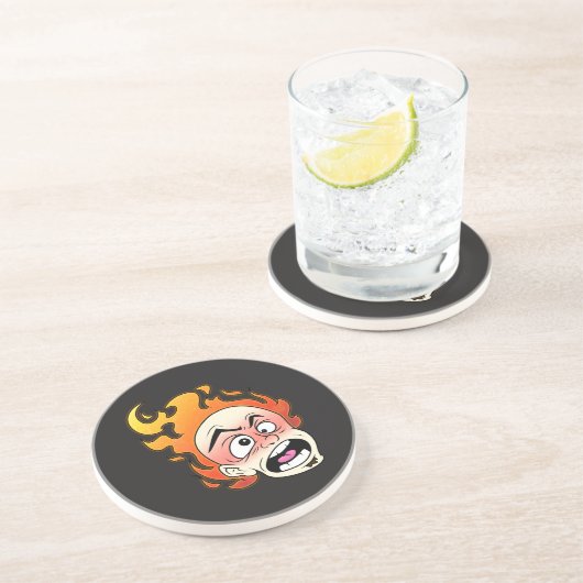 スコビレック型消防ヘッド砂岩コースター コースター (側面)