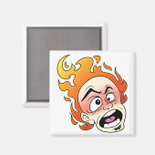 スコビレック型消防ヘッド角磁石 マグネット (正面/裏面)