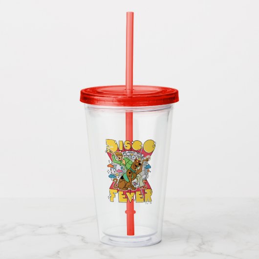 スコビーとシャギーとディスコ熱 アクリルタンブラー (正面)