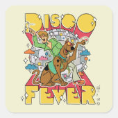 スコビーとシャギーとディスコ熱 スクエアシール (正面)