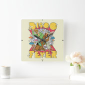 スコビーとシャギーとディスコ熱 スクエア壁時計 (ホーム)