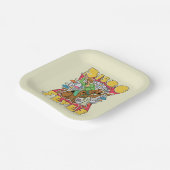 スコビーとシャギーとディスコ熱 ペーパープレート (傾斜あり)