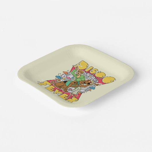 スコビーとシャギーとディスコ熱 ペーパープレート (傾斜あり)