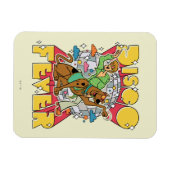 スコビーとシャギーとディスコ熱 マグネット (横)