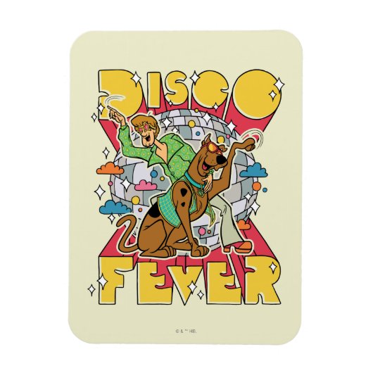 スコビーとシャギーとディスコ熱 マグネット (縦)