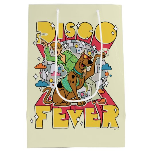 スコビーとシャギーとディスコ熱 ミディアムペーパーバッグ (裏面)