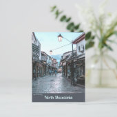 スコピエ北マケドニアの通り ポストカード (スタンド正面)