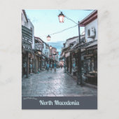 スコピエ北マケドニアの通り ポストカード (正面)