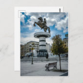 スコピエ・マケドニア広場 ポストカード (正面/裏面)