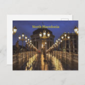 スコピエ、北マケドニア ポストカード (正面/裏面)