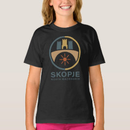 スコピエ 北マケドニア ヨーロッパ Tシャツ