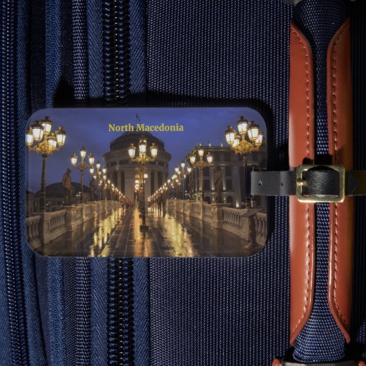 スコピエ、北マケドニア ラゲッジタグ (正面インサイチュ4)