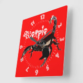 スコルピオンウアー スクエア壁時計 (傾斜)