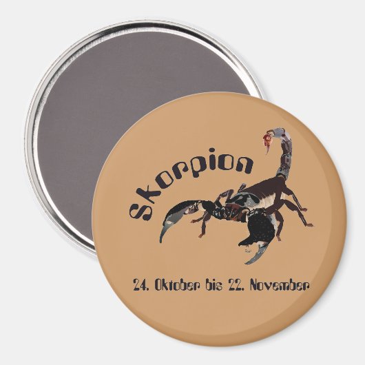 スコルピオン – ティエルクレイゼイヘン磁石 マグネット (正面/裏面)