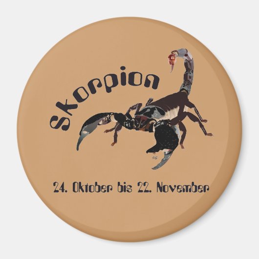 スコルピオン – ティエルクレイゼイヘン磁石 マグネット (正面)