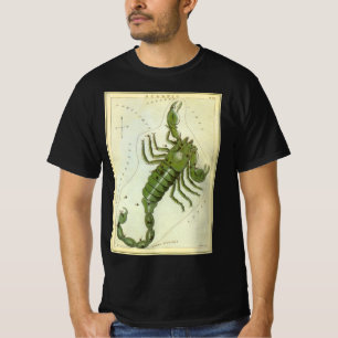 スコルピオ、ヴィンテージ星座 ウラニアの鏡 Tシャツ