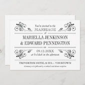 スコンエレガントス結婚式招待状 招待状 (正面/裏面)