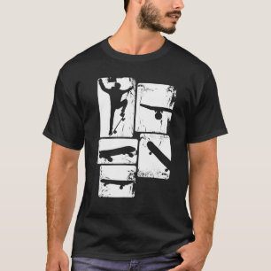 スコータースケートボーダーレトロボーイズアウト用スケートボード Tシャツ
