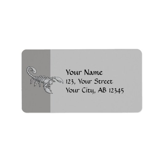 スコーピオンのアイコン ラベル (正面)