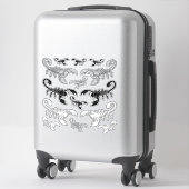 スコーピオンアイコンのステッカー設定 シール (スーツケース)