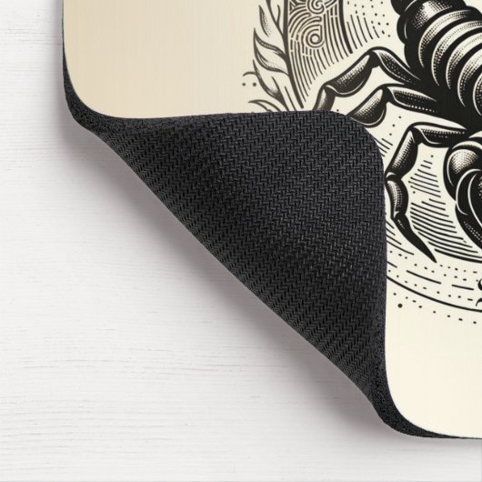 スコーピオンクレセントムーンアストロロジー〔占星術の〕十二宮図蠍座 マウスパッド (コーナー)