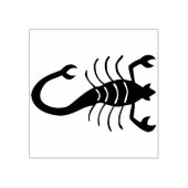 スコーピオンシルエットアートスタンプ ラバースタンプ (インプリント)