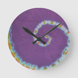 スコーピオンテール絞り染め ラウンド壁時計
