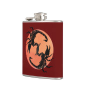 スコーピオントリバルグラフィックデザイン フラスク (左)