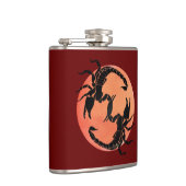 スコーピオントリバルグラフィックデザイン フラスク (右)