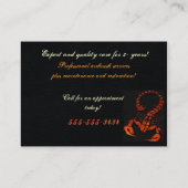 スコーピオンファイリー3D体&チョップショップユニバーサル 名刺 (裏面)