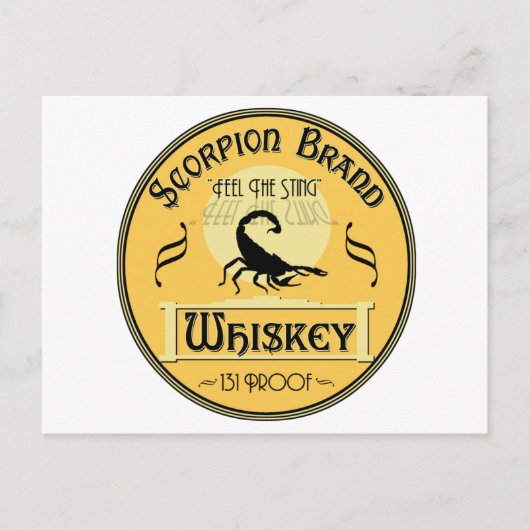 スコーピオンブランドウイスキー ポストカード (正面)