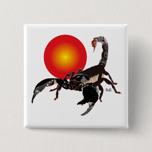 スコーピオンボタンズ 缶バッジ (正面)