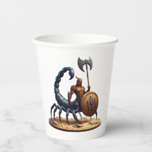 スコーピオンマン 紙コップ (正面)