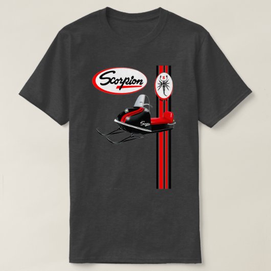 スコーピオンヴィンテージスノーモービル Tシャツ (デザイン正面)