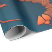 スコーピオン幾何カラフルパタパーソナライズされたーン ラッピングペーパー (ロールコーナー)