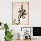 スコーピオン蠍座星座1825 ポスター (ホームオフィス)