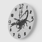 スコーピオン ラージ壁時計 (傾斜)