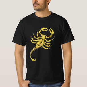 スコーピオン〔占星術の〕十二宮図サイントリバルタトゥーイラストレー Tシャツ
