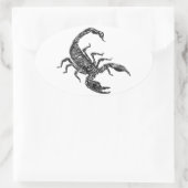 スコーピオン 楕円形シール (バッグ)