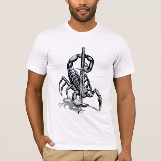スコーピオン、3Dイラストレーション Tシャツ (正面)