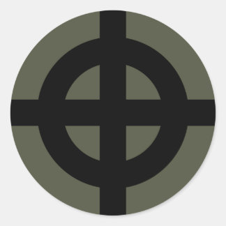 スコープキャップステッカー、ケルト十字、スタイル2 ラウンドシール