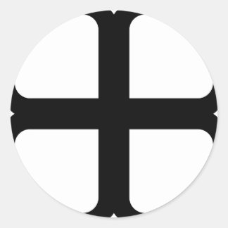 スコープキャップステッカー、十字軍クロス – スタイル1 ラウンドシール