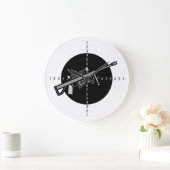 スコープ付き射撃射撃射程式射撃砲 ラージ壁時計 (ホーム)