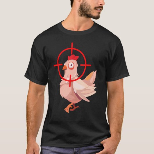 スコープ付き鶏の衣装 Tシャツ (正面)