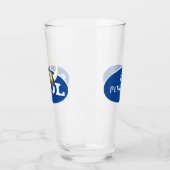 スコールと角の付いたバイキングのヘルメット タンブラーグラス (左)