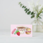 スコーンクロテッドクリームジャムティーショップカフェベーカリー 名刺 (スタンド正面)