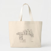 スコーンパレス、パース、スコットランドトートバッグ ラージトートバッグ (正面)