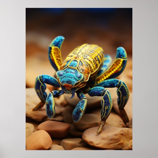 スコー鮮やかピカラフルオンポートレート#1 ポスター (正面)