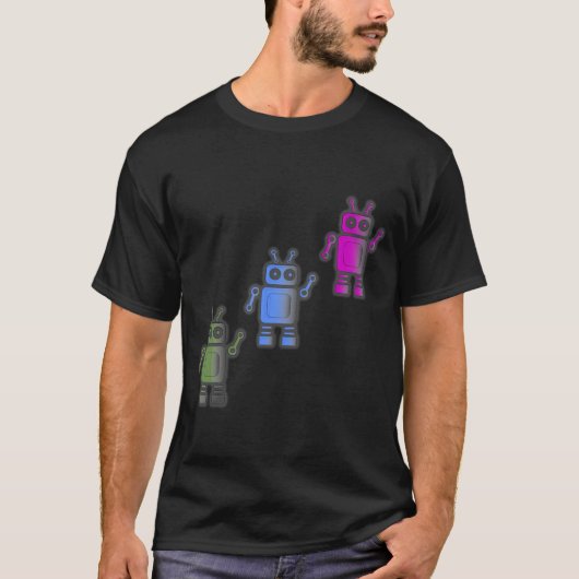 スゴイレトロロボット3体 Tシャツ (正面)