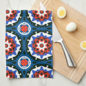 スザニ模様(オーナメント) キッチンタオル (四つ折り)